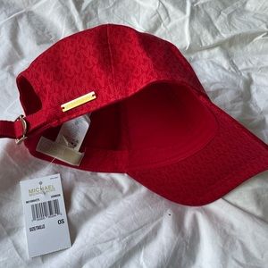 Michael Kors Red baseball hat NWT